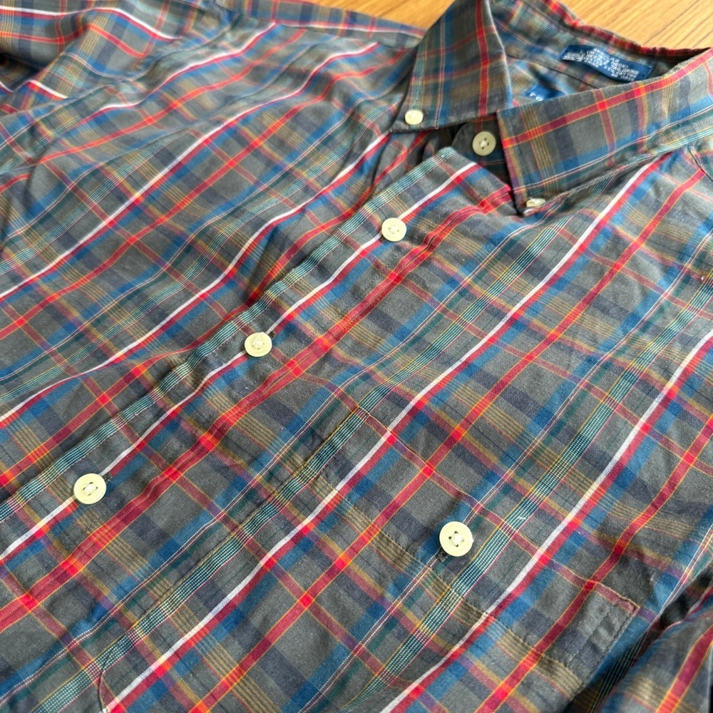 Vintage Towncraft Plaid Button Down Shirt Men’s Large